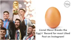 Lionel Messi Breaks the ‘Egg’s’ Record for most Liked Post on Instagram!
